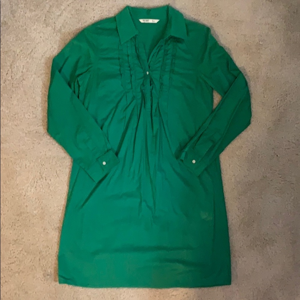 Old Navy green shirt dress